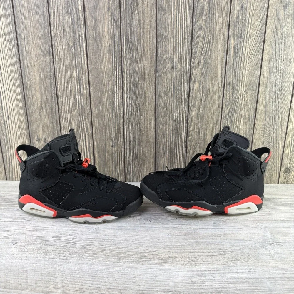 Nike Air Jordan 6 Retro Black Infrared 2019 384664-060 Men's Size 7.5 OG Box